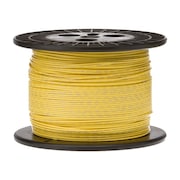 REMINGTON INDUSTRIES 28 AWG Gauge Stranded Hook Up Wire, 1000 ft Length, Yellow, 0.0126" Diameter, PTFE, 600 Volts 28PTFESTRYEL1000